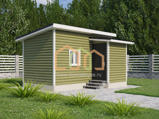 Брусовой садовый домик Каштан - 1 (Б)