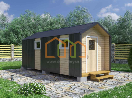 Бытовка в стиле Барнхаус 6х2,4
