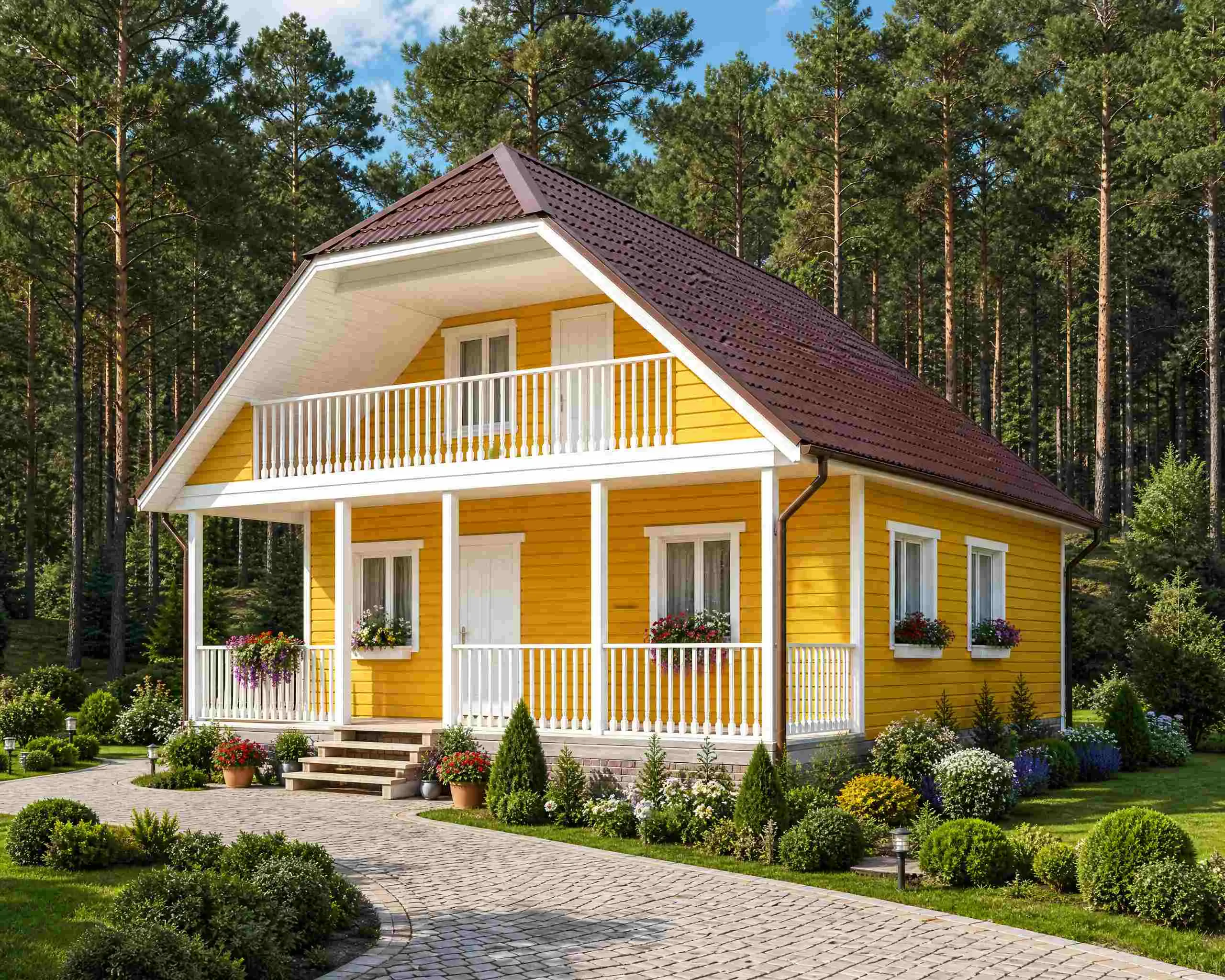 Каркасный дом 8х10